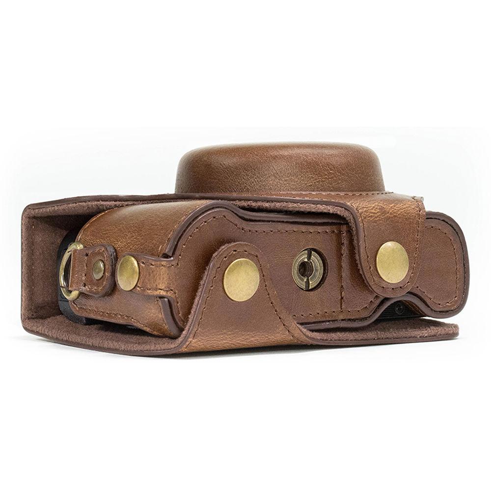 MegaGear Ever Ready Leather Camera Case for Canon PowerShot G7 X Mark II