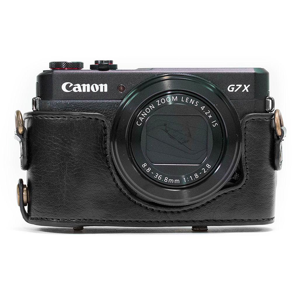 MegaGear Ever Ready Leather Camera Case for Canon PowerShot G7 X Mark II