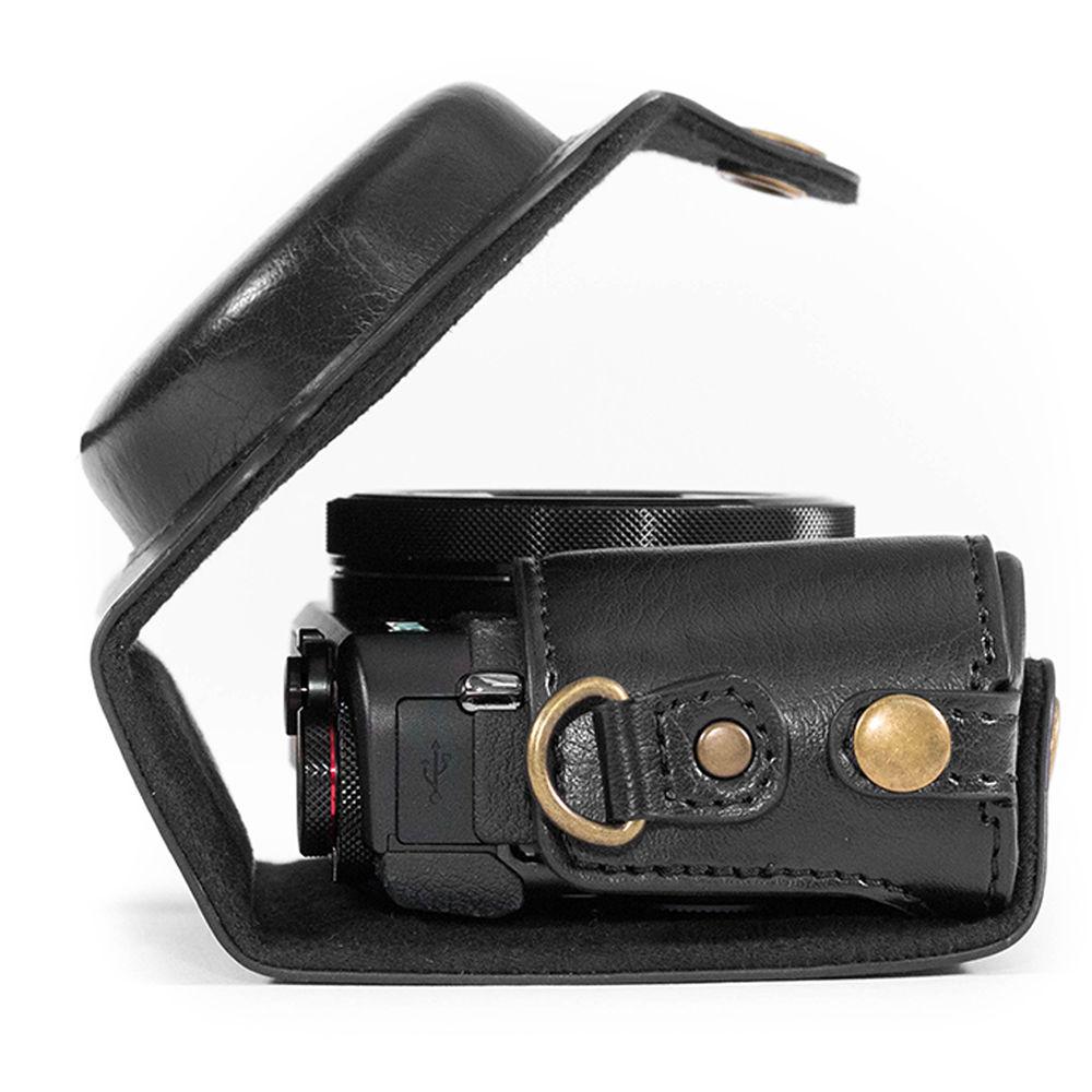 MegaGear Ever Ready Leather Camera Case for Canon PowerShot G7 X Mark II