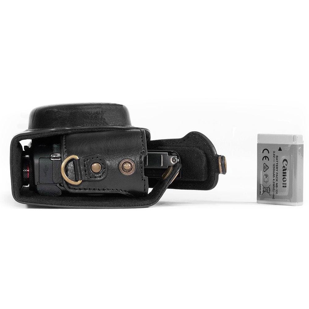 MegaGear Ever Ready Leather Camera Case for Canon PowerShot G7 X Mark II