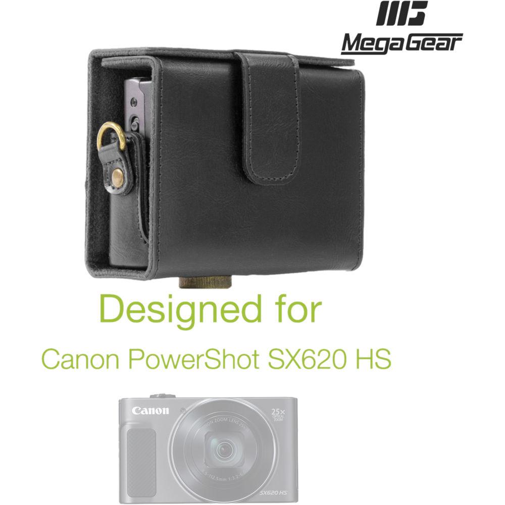 MegaGear Ever Ready Leather Camera Case for Canon PowerShot SX620 HS