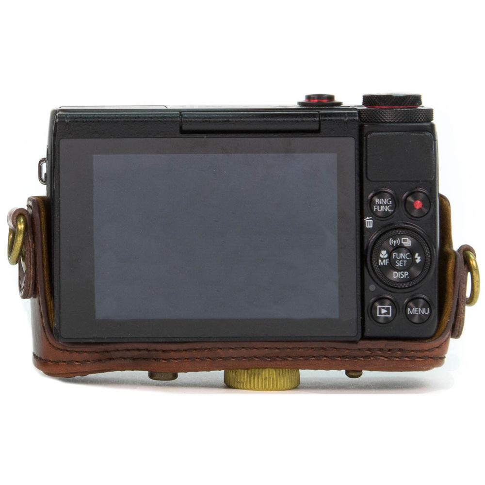 MegaGear Ever Ready PU Leather Camera Case with Strap for Canon PowerShot G7 X