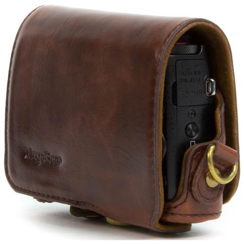 MegaGear Ever Ready PU Leather Camera Case with Strap for Canon PowerShot G7 X