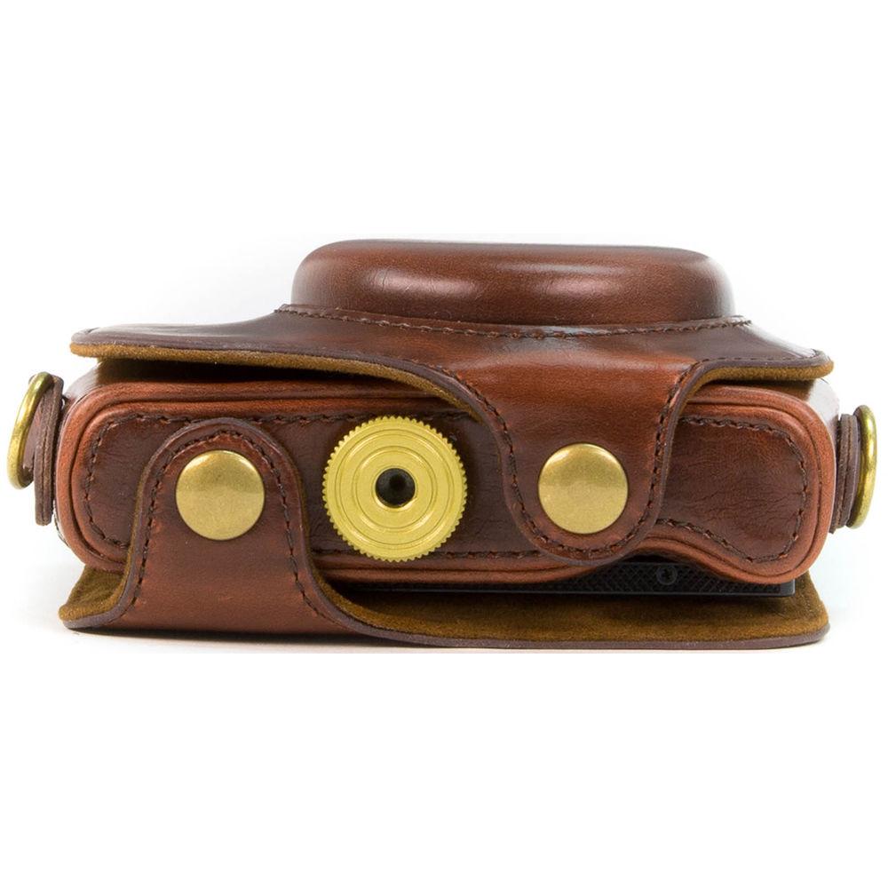 MegaGear Ever Ready PU Leather Camera Case with Strap for Canon PowerShot G7 X