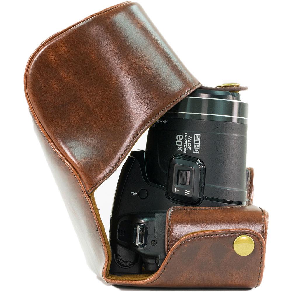 MegaGear Ever Ready PU Leather Camera Case with Strap for Panasonic Lumix DMC-FZ200