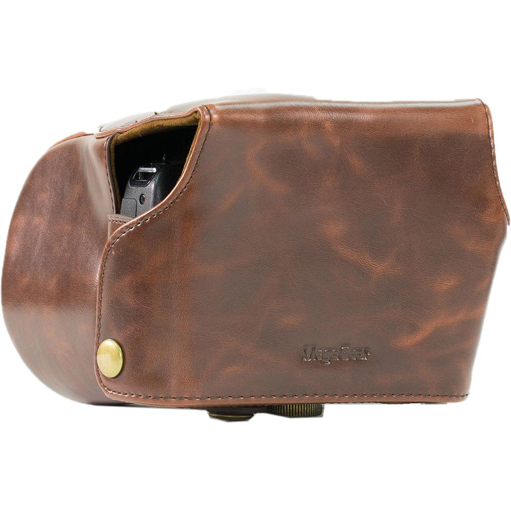 MegaGear Ever Ready PU Leather Camera Case with Strap for Panasonic Lumix DMC-FZ200