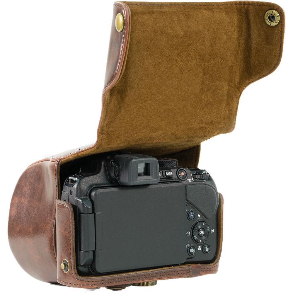 MegaGear Ever Ready PU Leather Camera Case with Strap for Panasonic Lumix DMC-FZ200