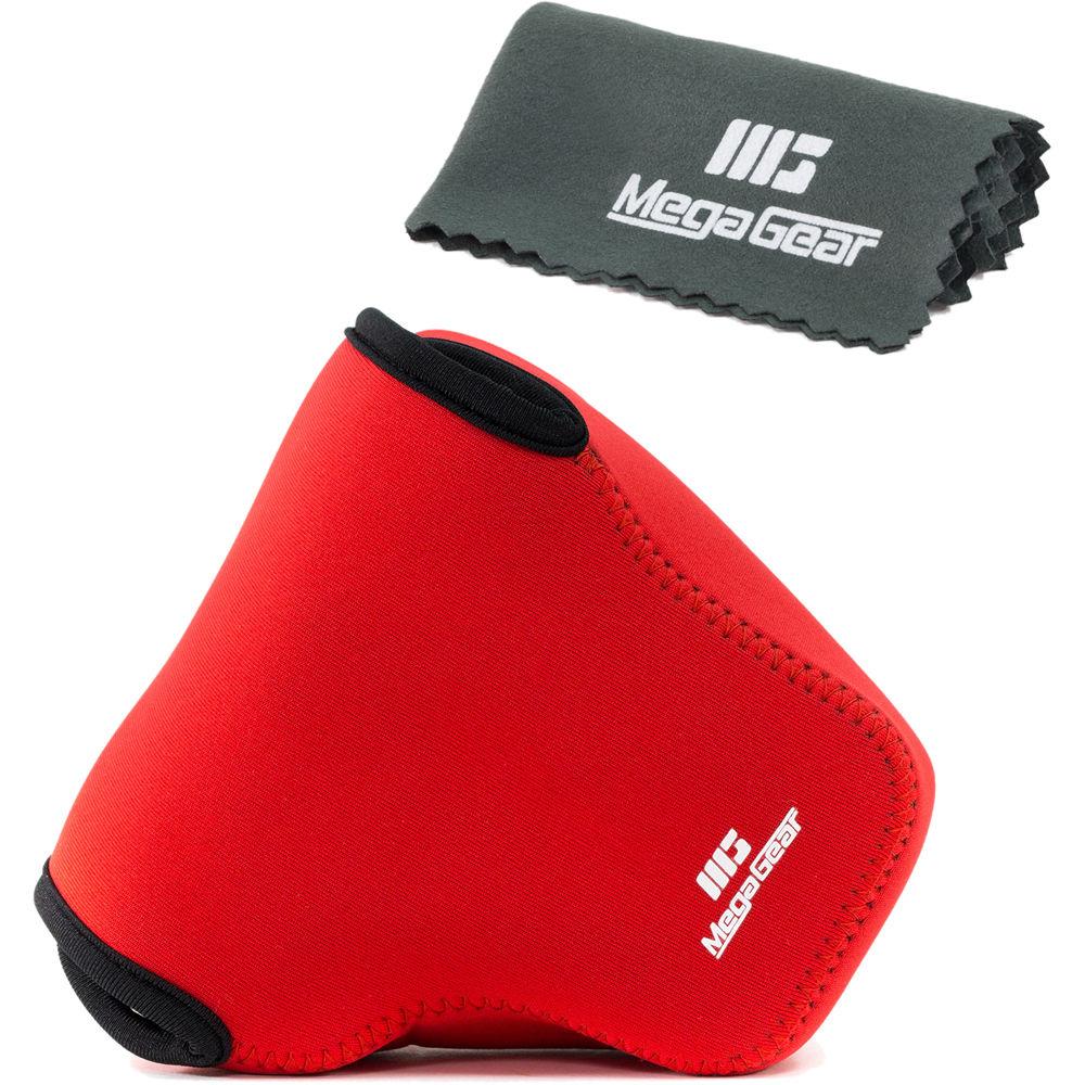 MegaGear MG1040 Ultra Light Neoprene Case with Carabiner for Canon EOS M5 with 15-45mm