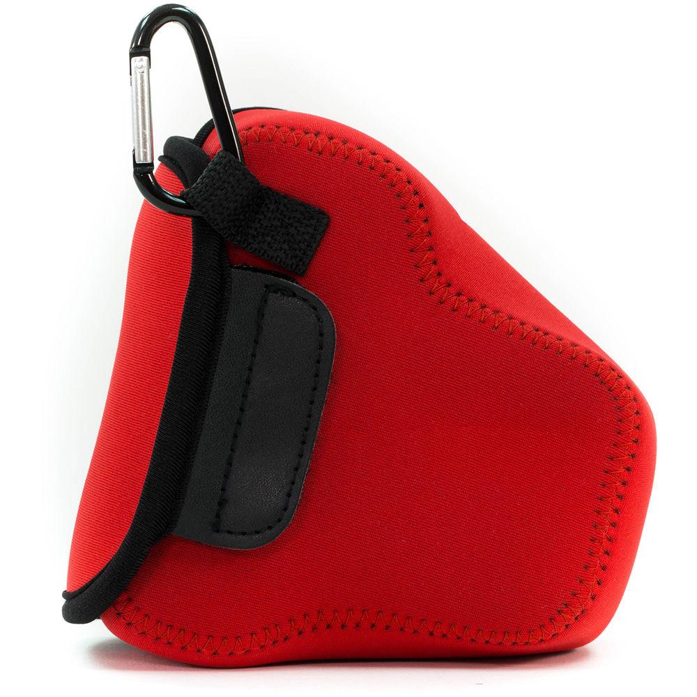 MegaGear MG1040 Ultra Light Neoprene Case with Carabiner for Canon EOS M5 with 15-45mm