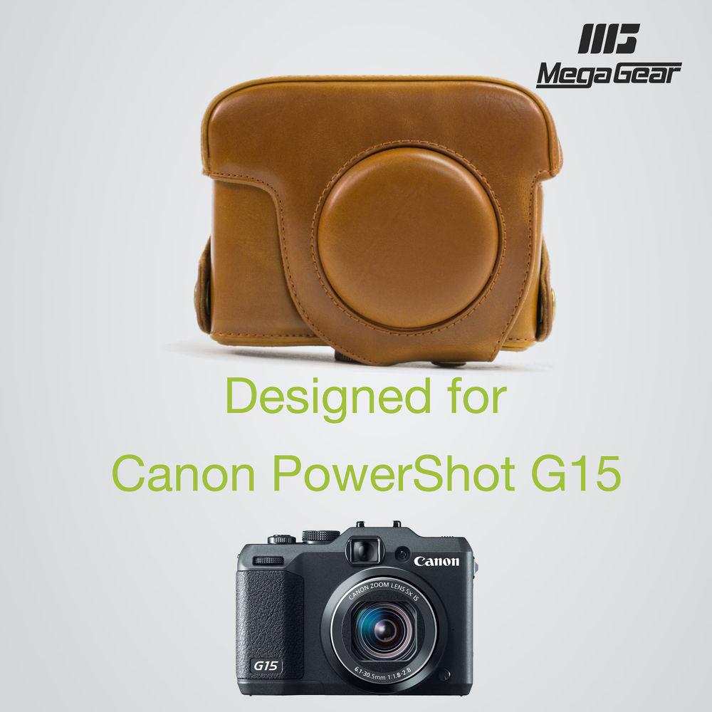 MegaGear MG179 Ever Ready Leather Case for Canon PowerShot G15