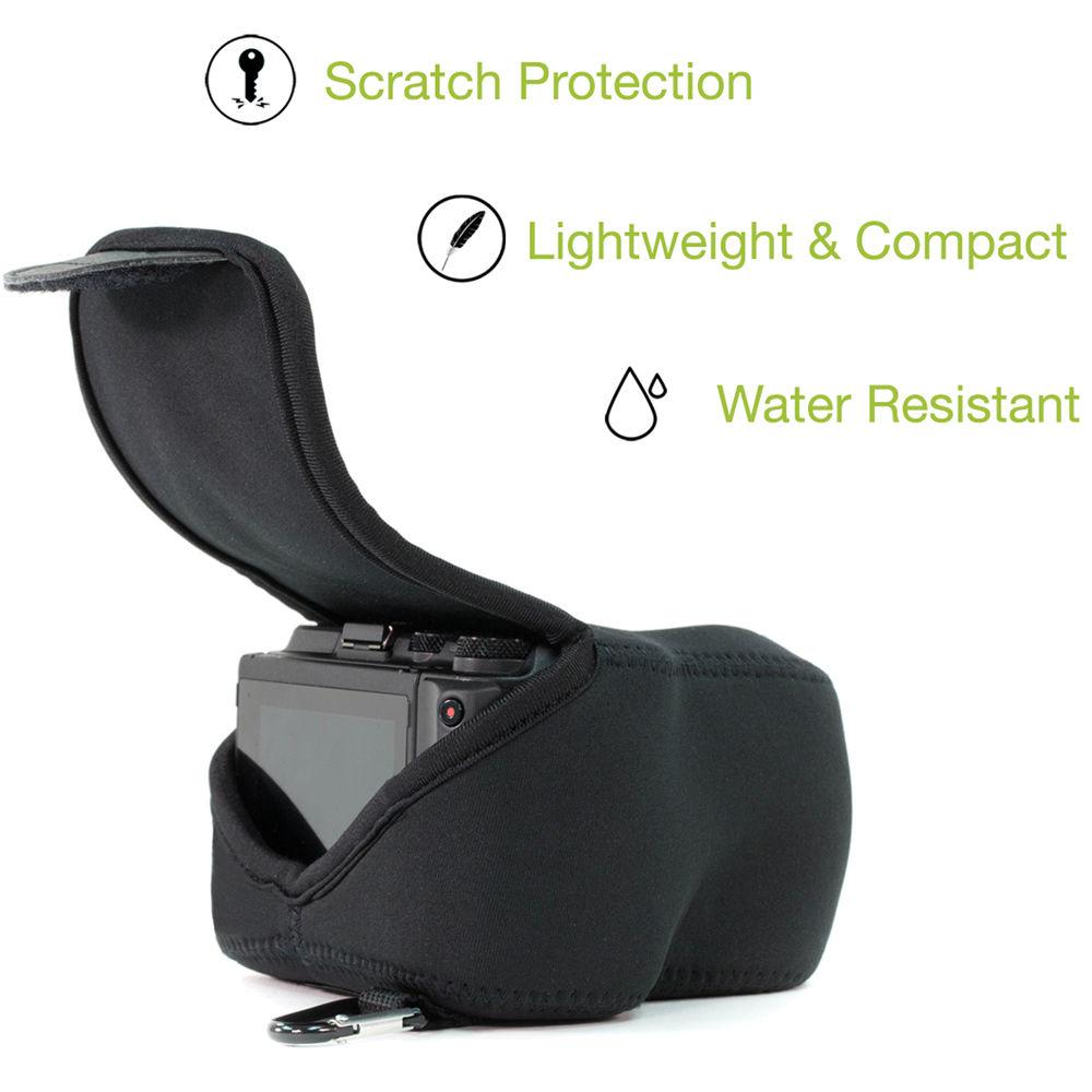 MegaGear Ultra-Light Neoprene Camera Case with Carabiner for Canon PowerShot G3 X