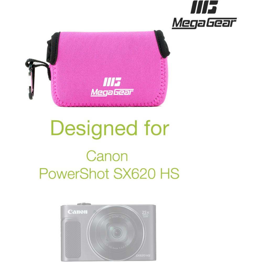 MegaGear Ultra-Light Neoprene Camera Case with Carabiner for Canon PowerShot SX620 HS
