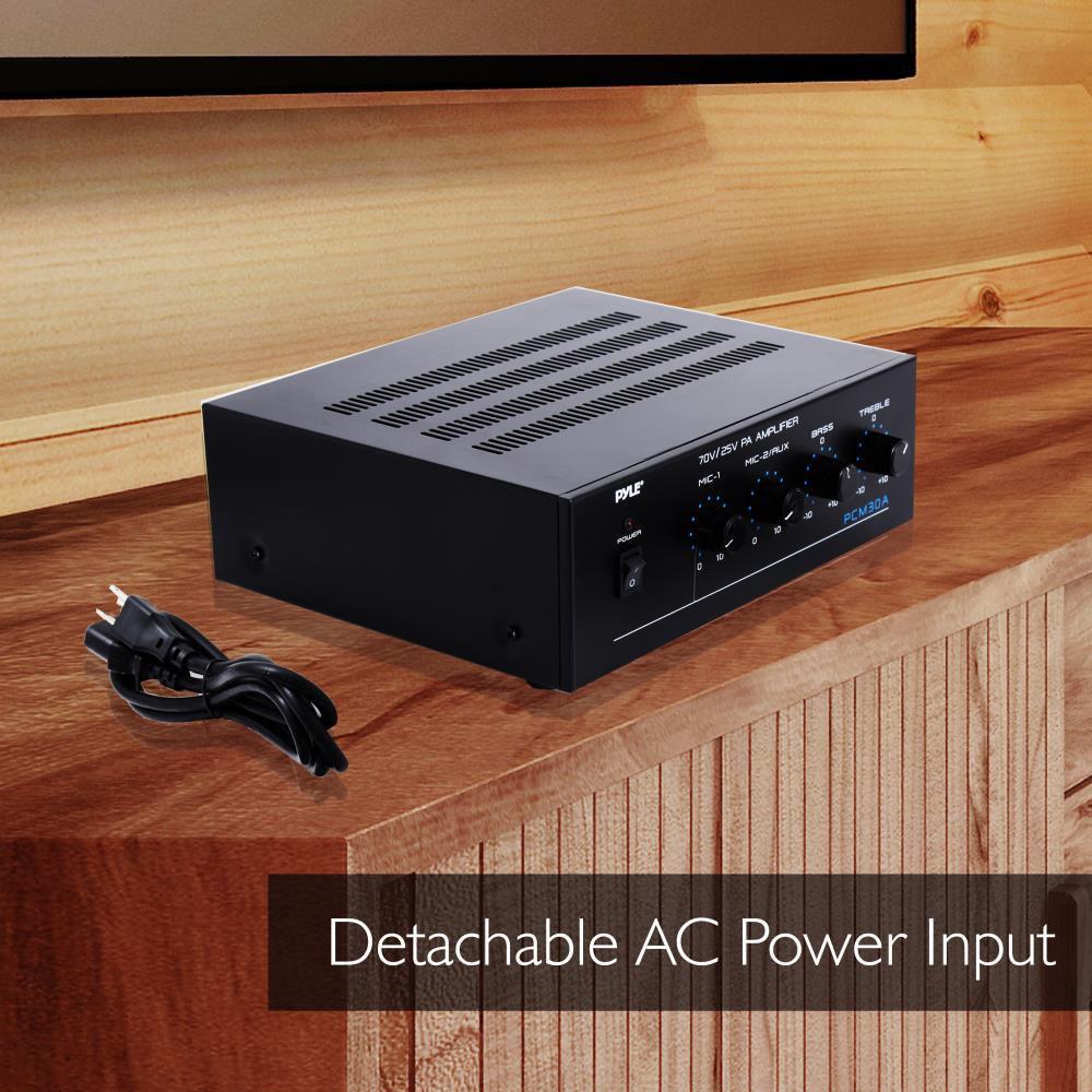 Pyle Home PCM30A 60W Power Amplifier with 25V 70V Output