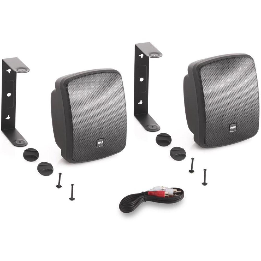 Pyle Pro 5.25" 800 Watt Wall-Mount Marine Speakers with BT Audio RF Streaming