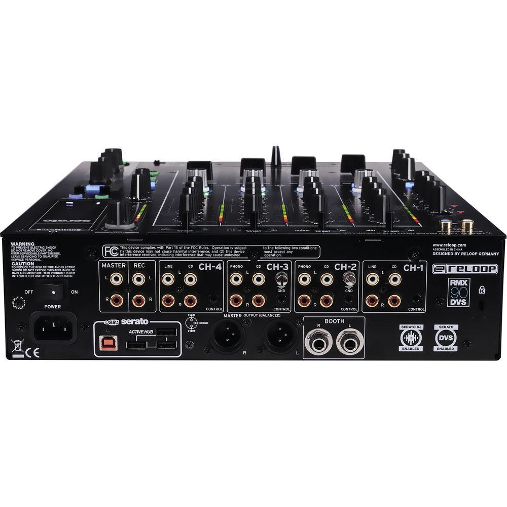 Reloop RMX-90 DVS Digital 4 1 Channel DJ Mixer with Built-in EFX