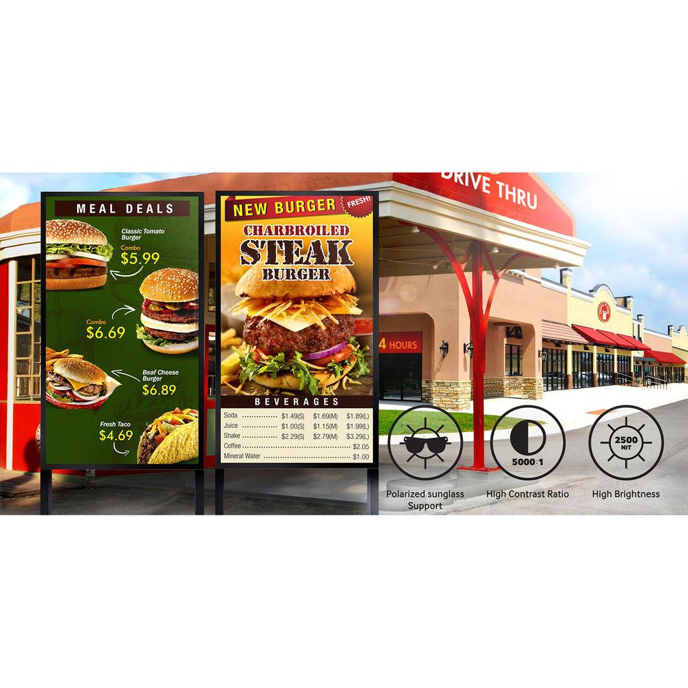 Samsung OH55F 55" Full HD Outdoor Signage Display with Embedded Power Box