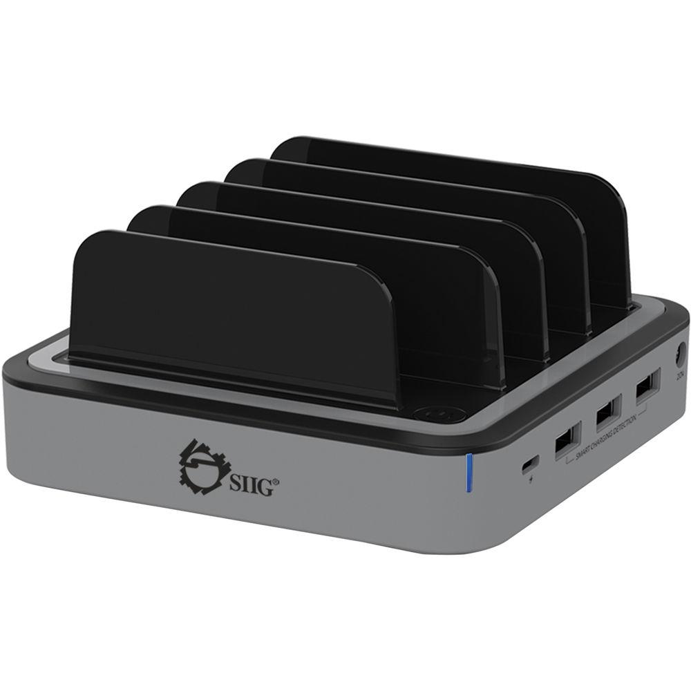 SIIG 48W 4-Port USB Type-C with PD Charging Station