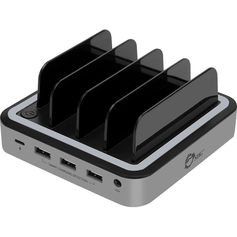 SIIG 48W 4-Port USB Type-C with PD Charging Station
