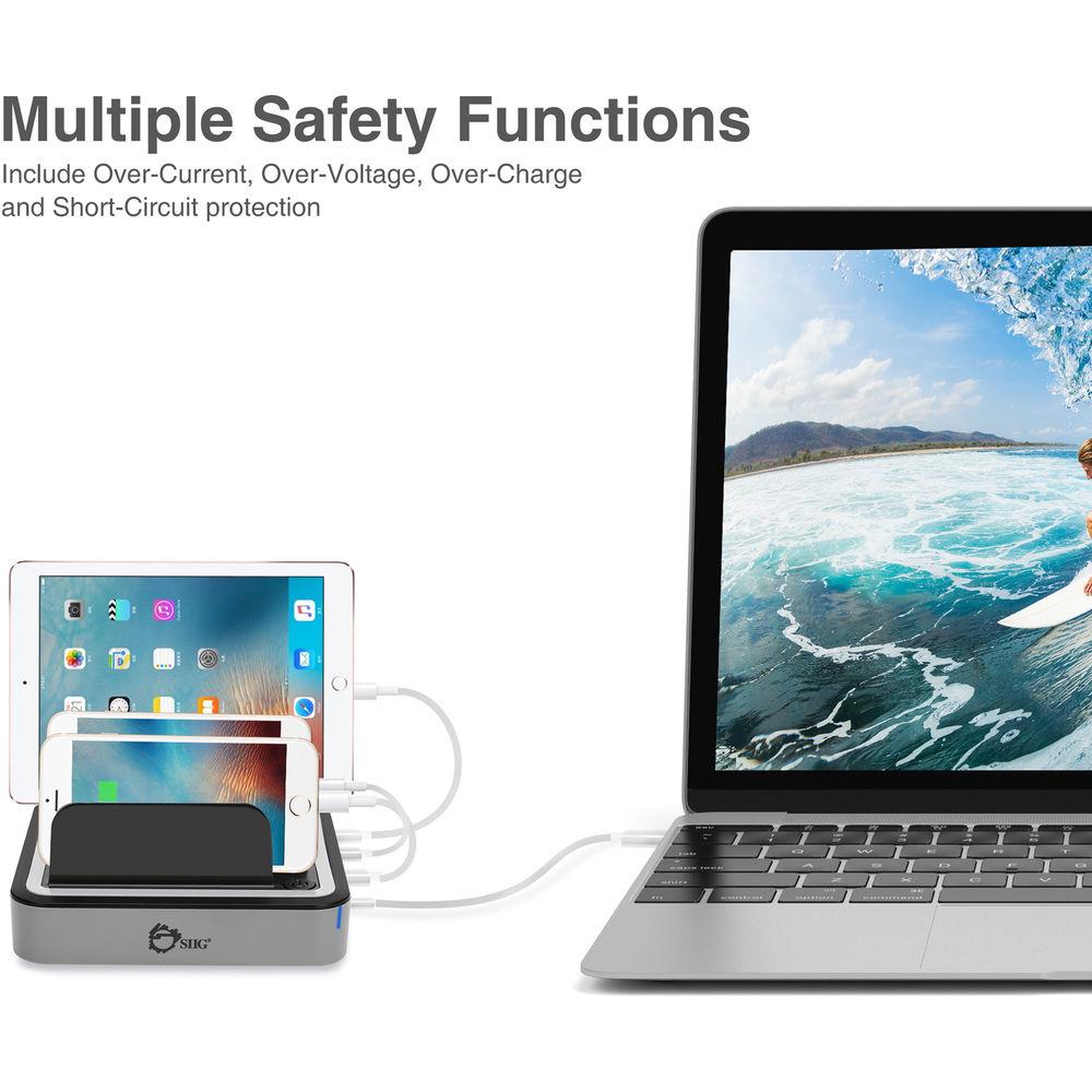 SIIG 48W 4-Port USB Type-C with PD Charging Station