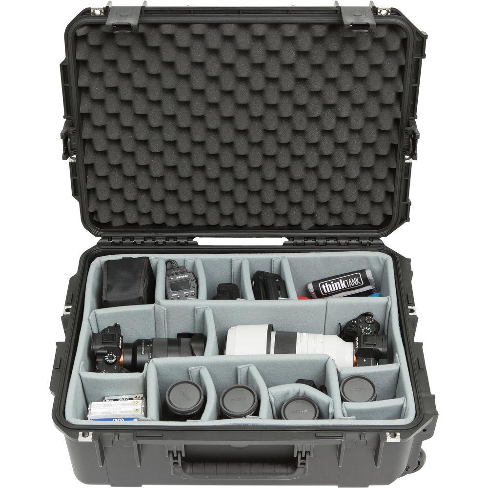 SKB iSeries 2215-8 Waterproof Utility Case with Wheels and Think Tank Photo Dividers