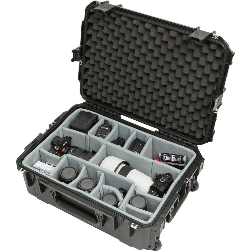 SKB iSeries 2215-8 Waterproof Utility Case with Wheels and Think Tank Photo Dividers