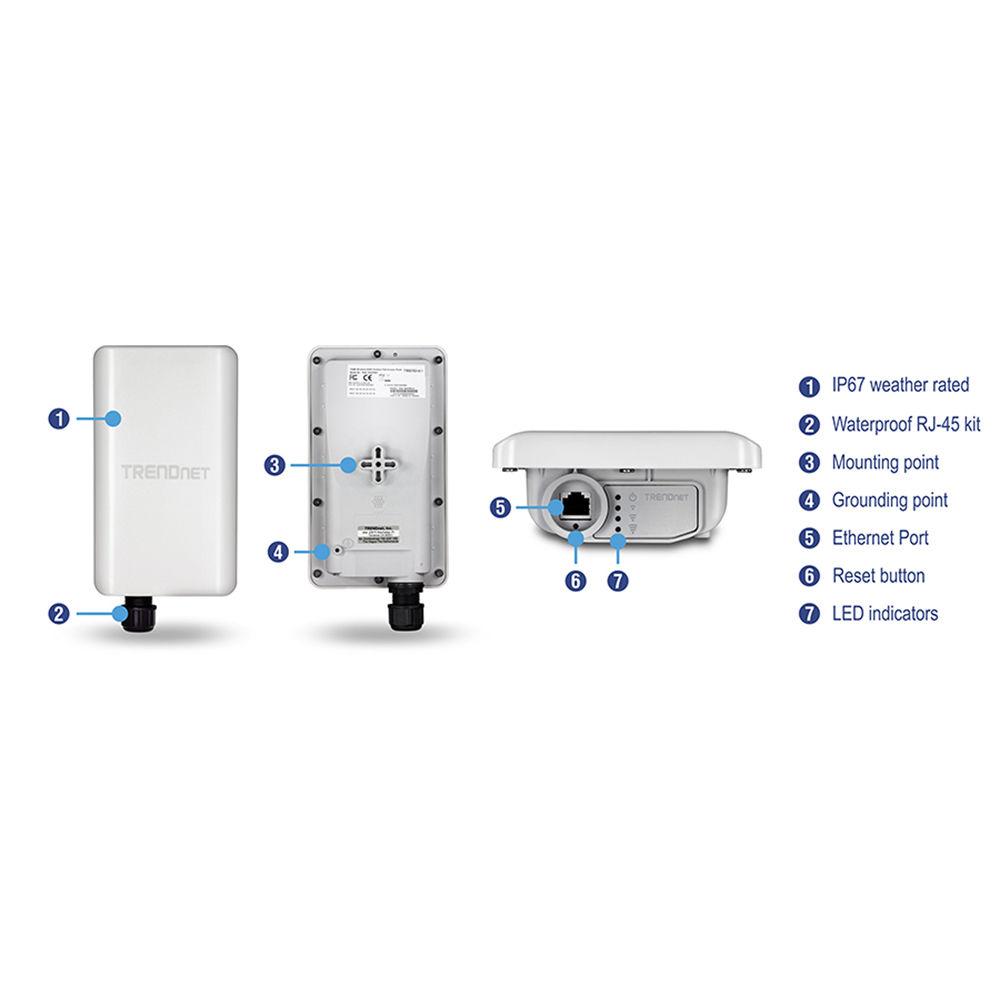 TRENDnet TEW-740APBO N300 10 dBi Wireless Outdoor PoE Access Point