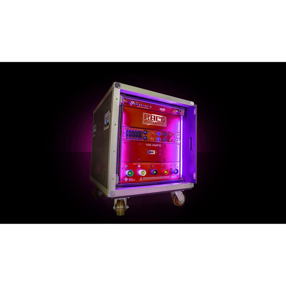 Whirlwind Power Link - Rack Lightining RGBW LED Rail Kits, 10-RU Kit