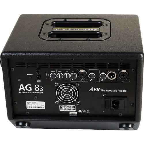 AER 60W Active Tiltback Full Range Monitor with 1-8 "Speaker