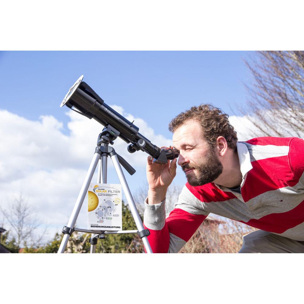 Alpine Astronomical 80mm Baader AstroSolar White-Light Solar Filter for Spotting Scopes, Telescopes and Lenses