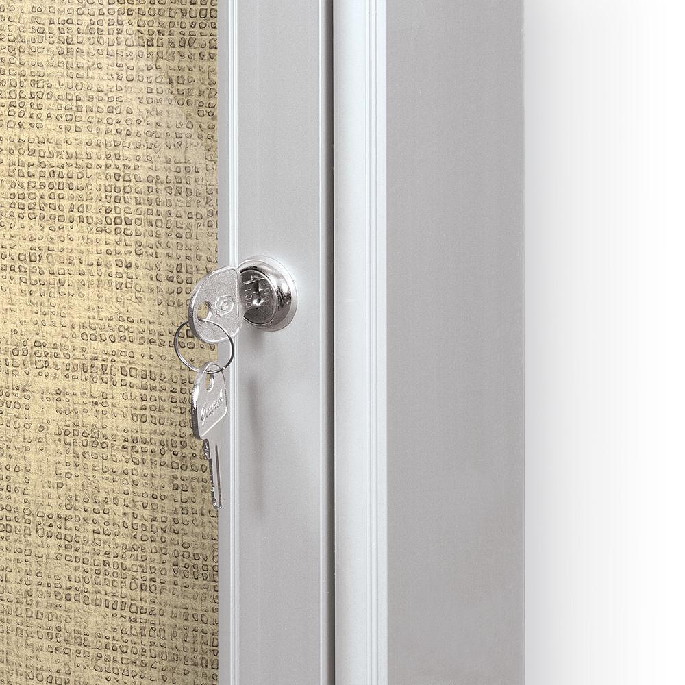 Best Rite Indoor Enclosed Two-Door Bulletin Board Cabinet