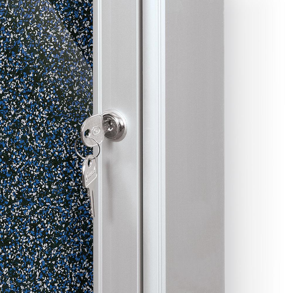 Best Rite Indoor Enclosed Two-Door Bulletin Board Cabinet