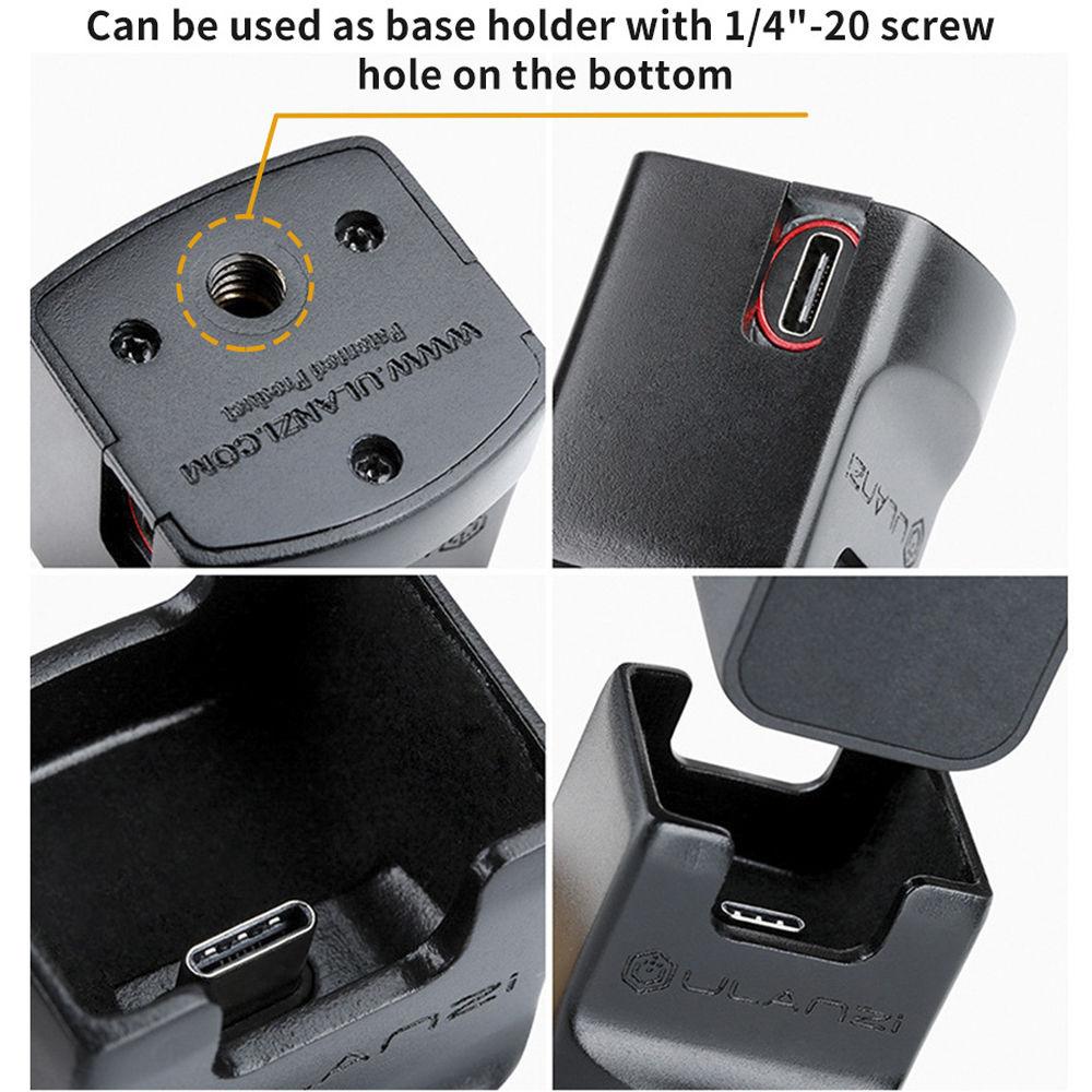 DigitalFoto Solution Limited Base Holder With Type-C Charging Connector Port For DJI Osmo Pocket