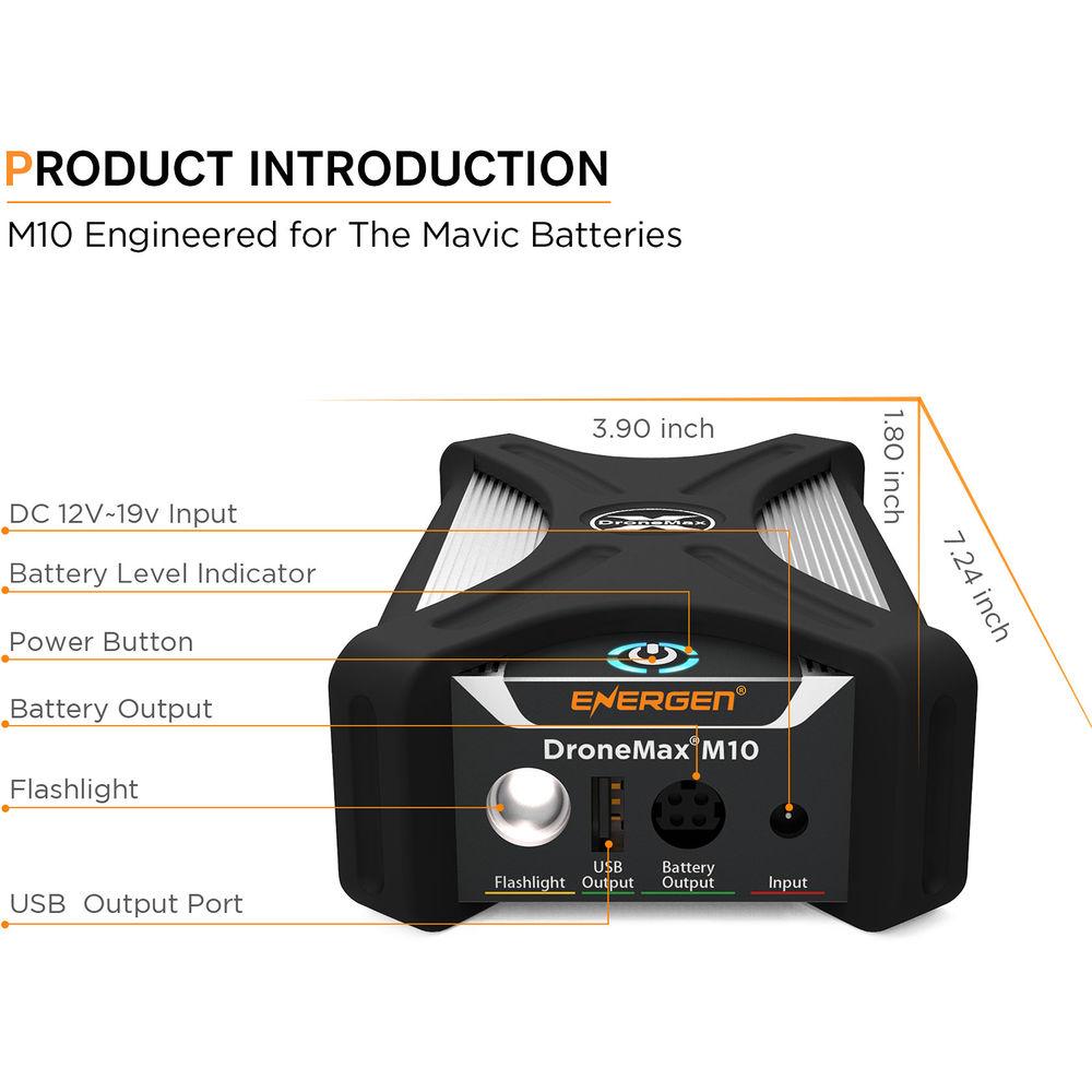 ENERGEN DroneMax M10 Portable Charging Station for DJI Mavic Pro
