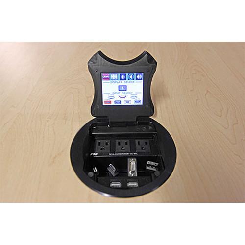 FSR HuddleVU FLEX 6" Table Box HDMI Collaboration System with 8x8 Matrix Switcher