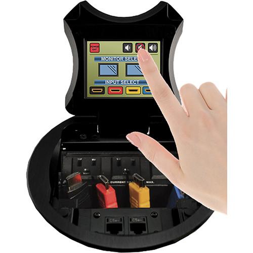 FSR HuddleVU FLEX 6" Table Box HDMI Collaboration System with 8x8 Matrix Switcher