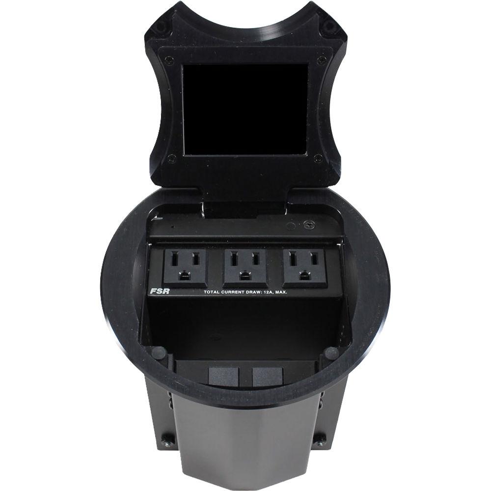 FSR HuddleVU FLEX 6" Table Box HDMI Collaboration System with 8x8 Matrix Switcher