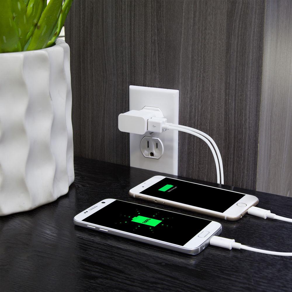 HyperGear Dual USB Wall Charger with Micro-USB Cable