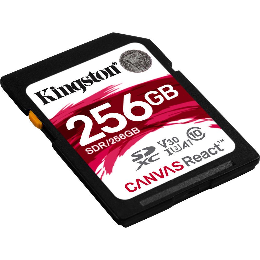 Kingston 256GB Canvas React UHS-I SDXC Memory Card