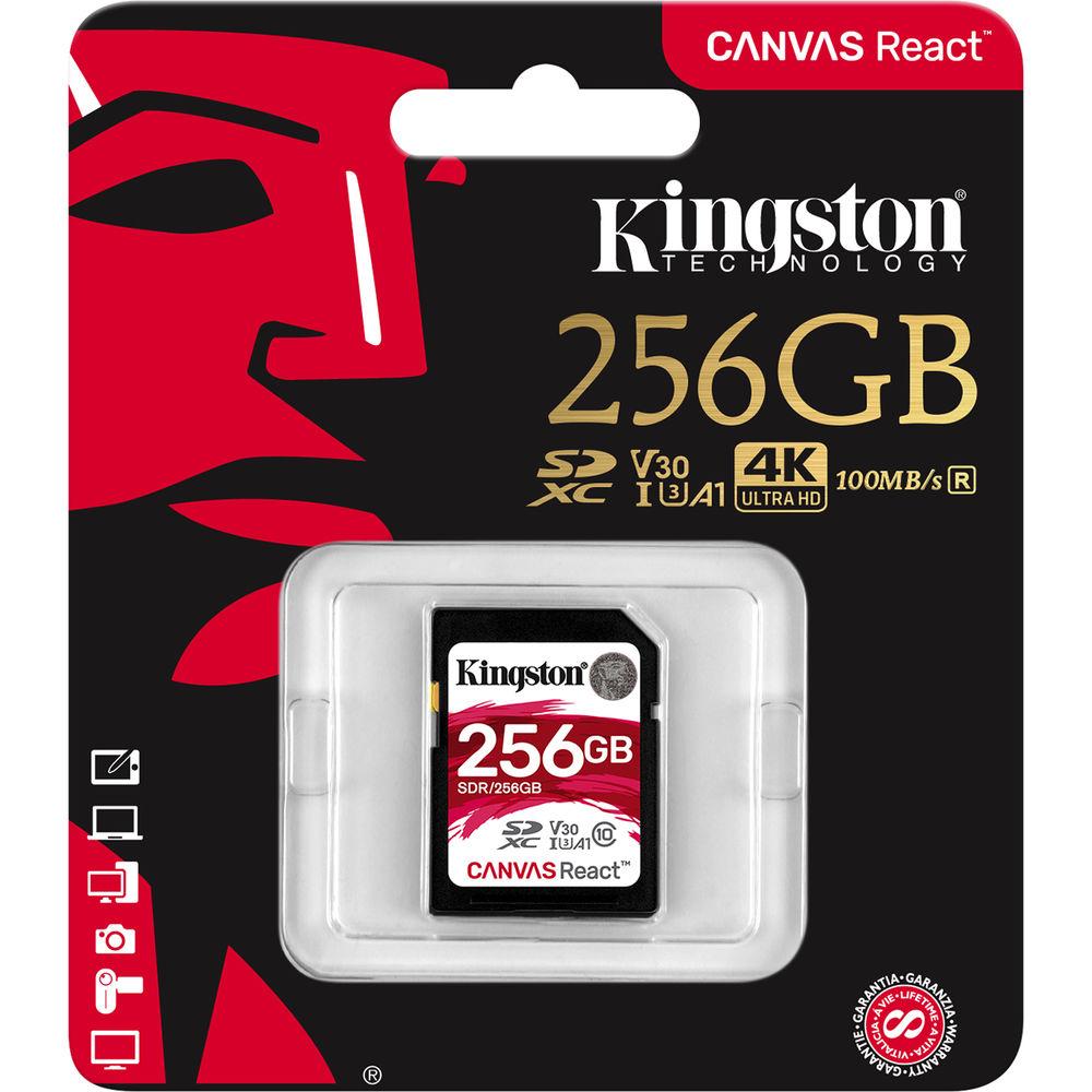 Kingston 256GB Canvas React UHS-I SDXC Memory Card