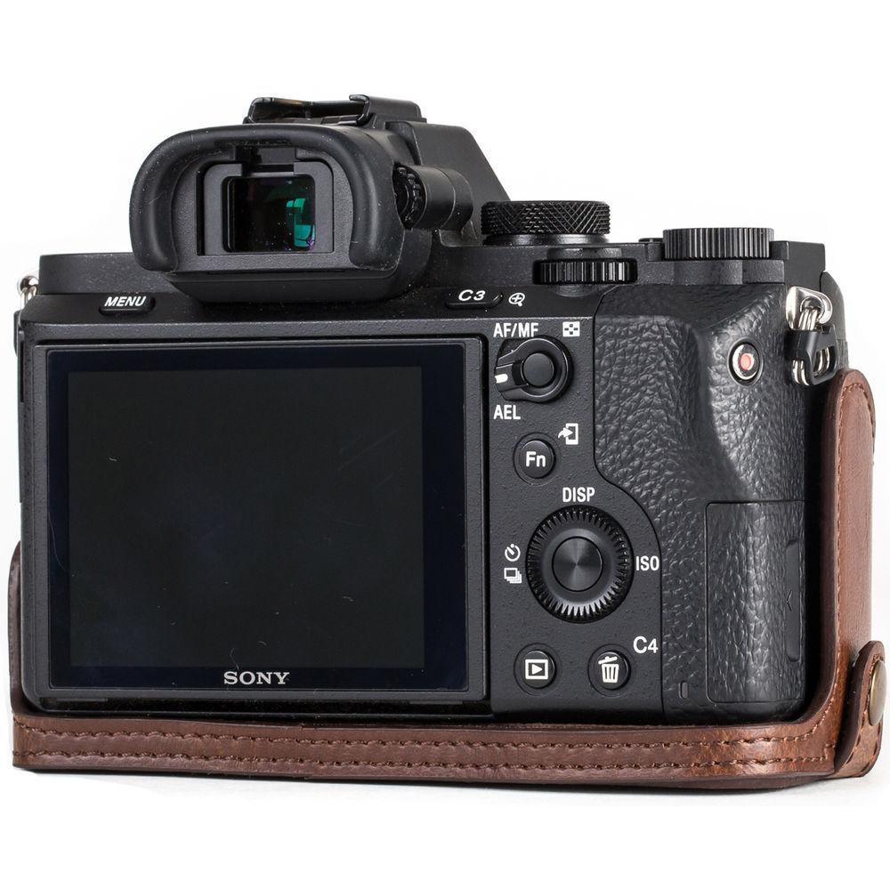 MegaGear Ever Ready Half-Bottom Protective Leather Case for Sony Alpha A7S II, A7R II, A7 II