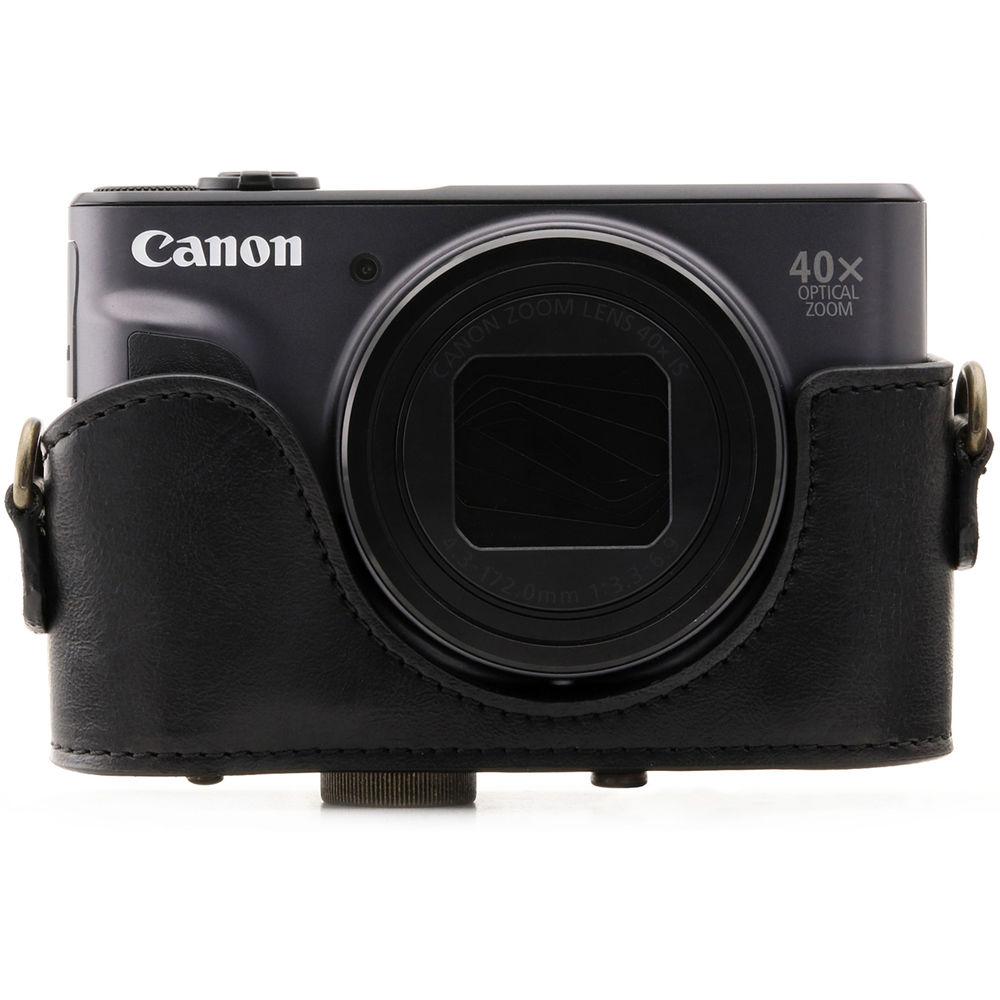 MegaGear Ever Ready Leather Camera Case for Canon PowerShot SX730 HS
