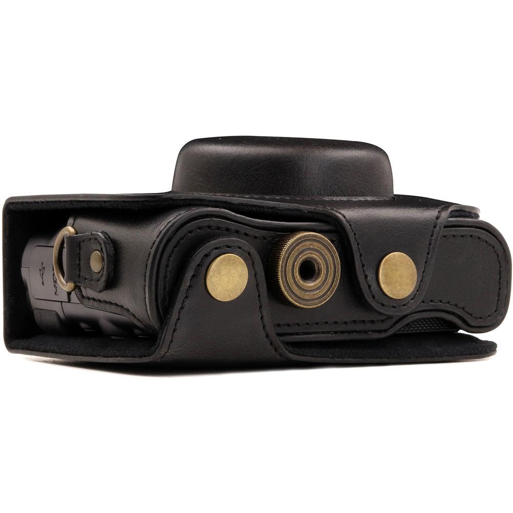 MegaGear Ever Ready Leather Camera Case for Canon PowerShot SX730 HS