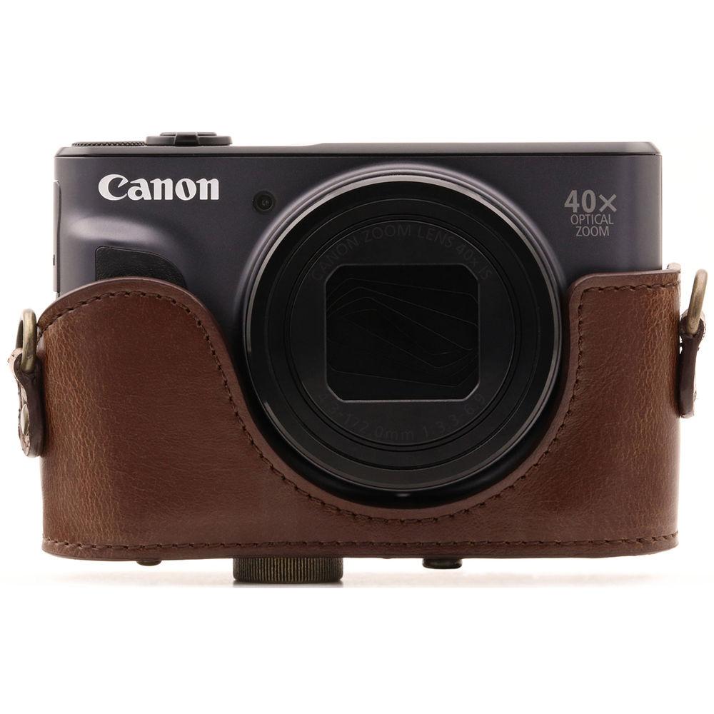 MegaGear Ever Ready Leather Camera Case for Canon PowerShot SX730 HS