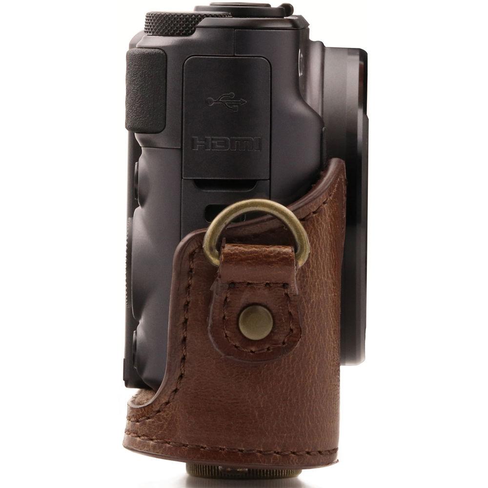 MegaGear Ever Ready Leather Camera Case for Canon PowerShot SX730 HS