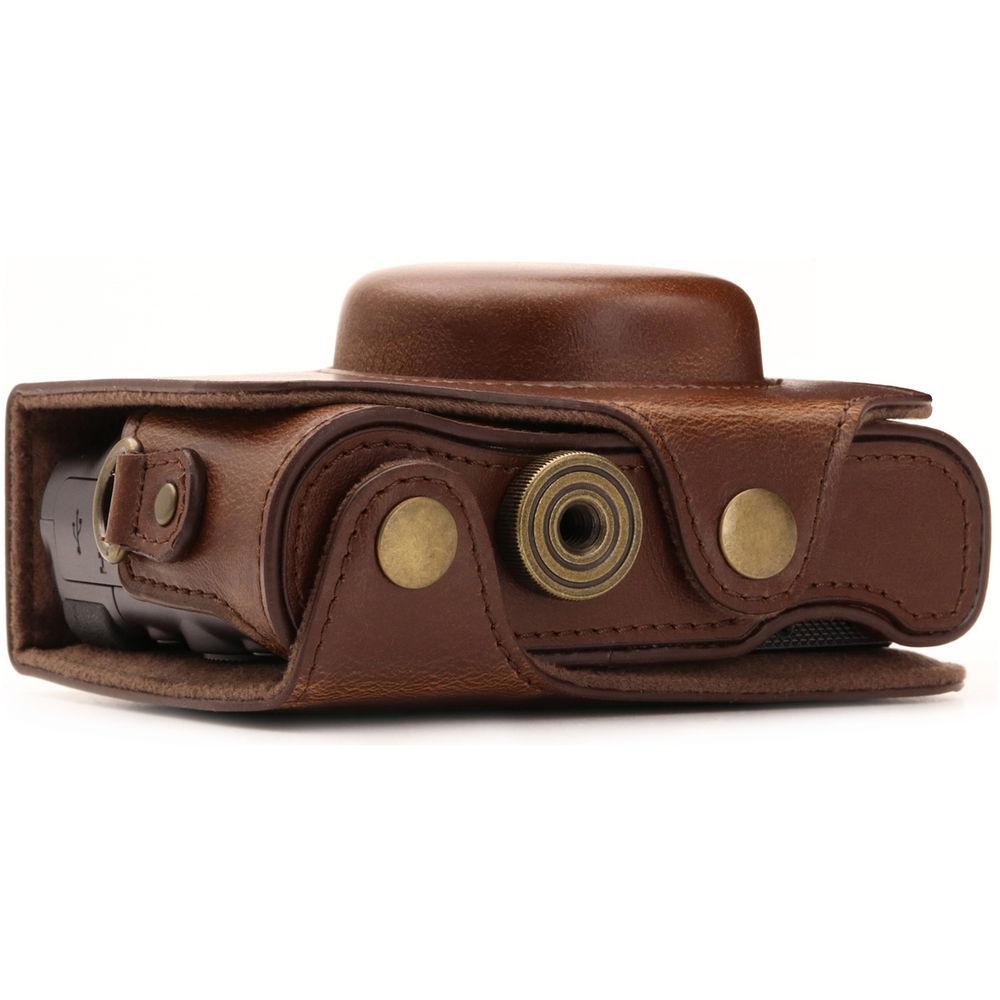 MegaGear Ever Ready Leather Camera Case for Canon PowerShot SX730 HS