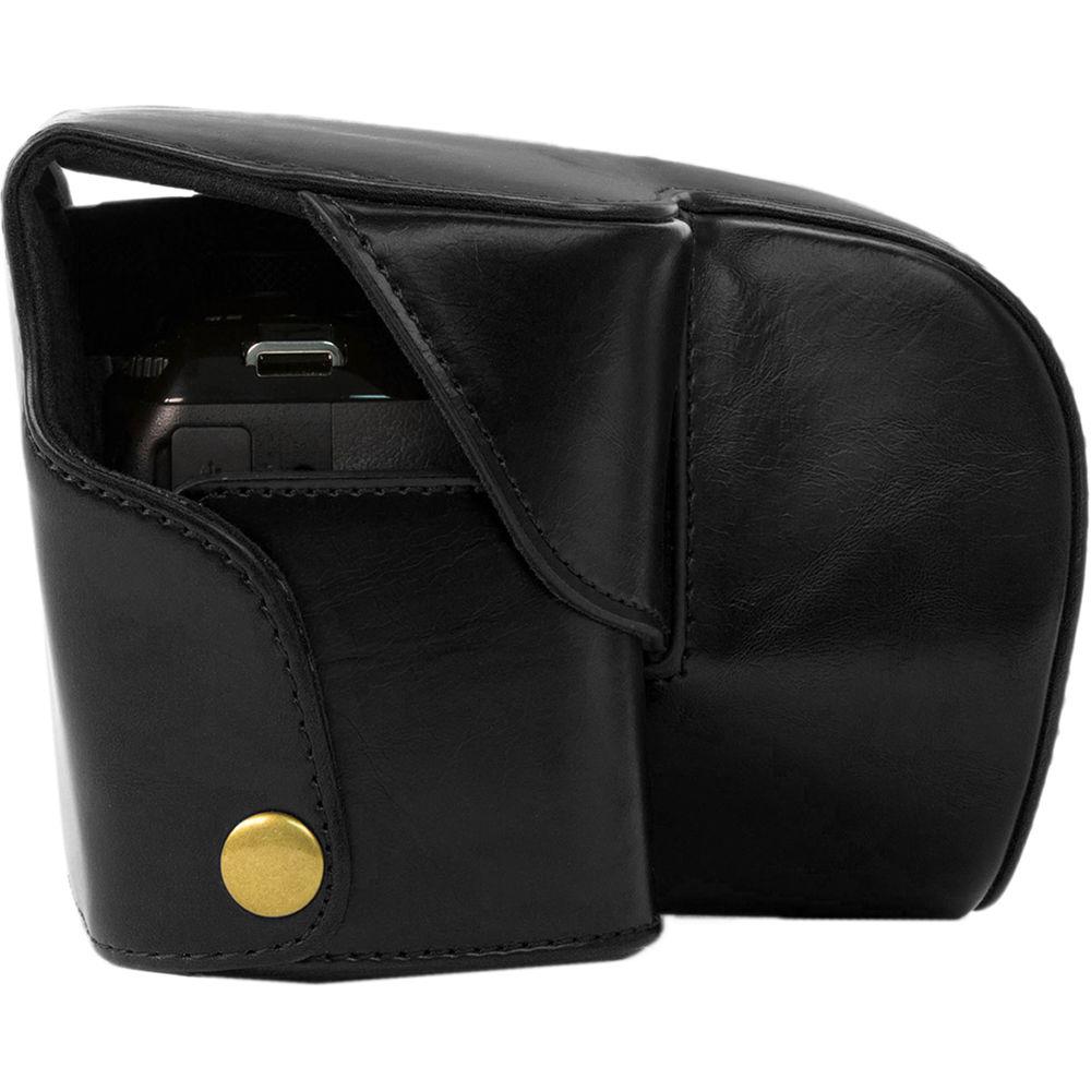 MegaGear Ever Ready PU Leather Camera Case with Strap for Nikon Coolpix P610 with Zoom Lens, P530, or P520