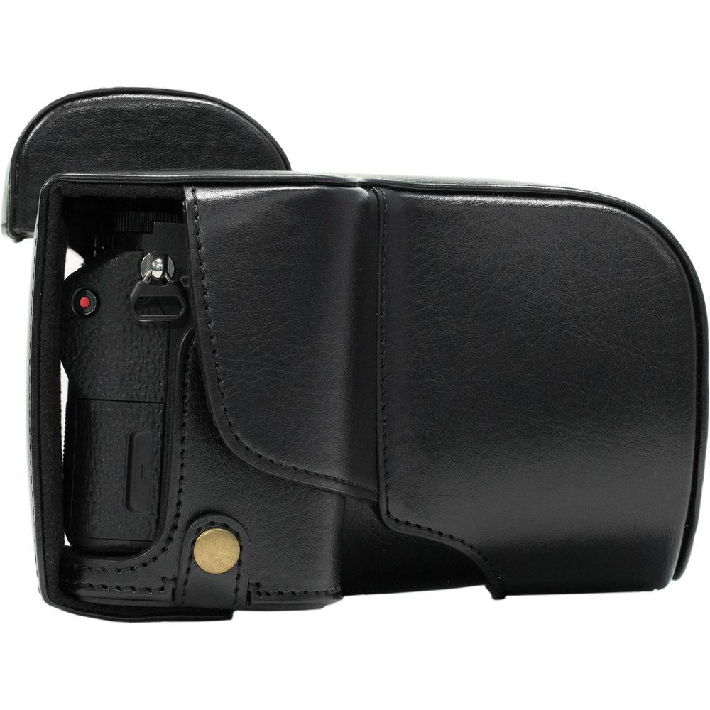 MegaGear Ever Ready PU Leather Case & Strap for a7S II, a7R II, a7 II with 28-70mm