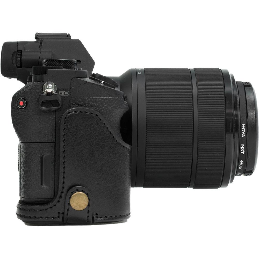 MegaGear Ever Ready PU Leather Case & Strap for a7S II, a7R II, a7 II with 28-70mm