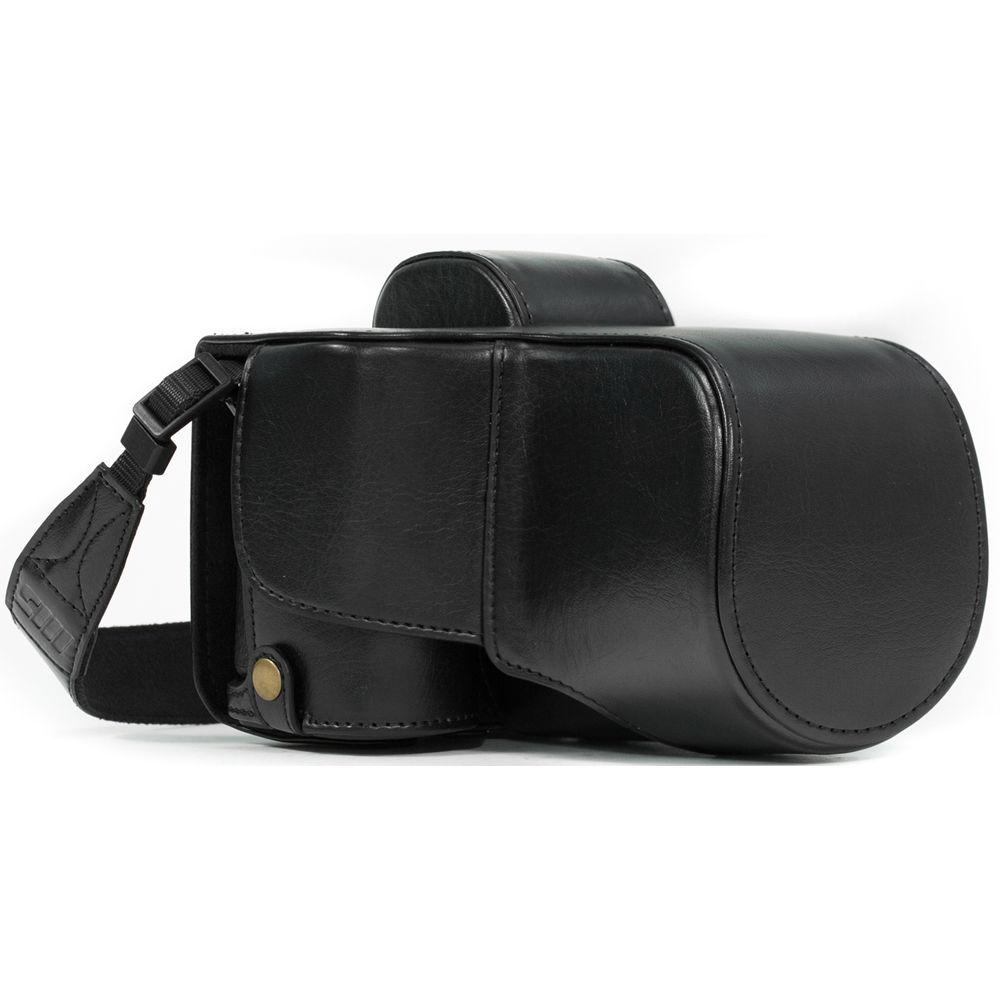 MegaGear Ever Ready PU Leather Case & Strap for a7S II, a7R II, a7 II with 28-70mm