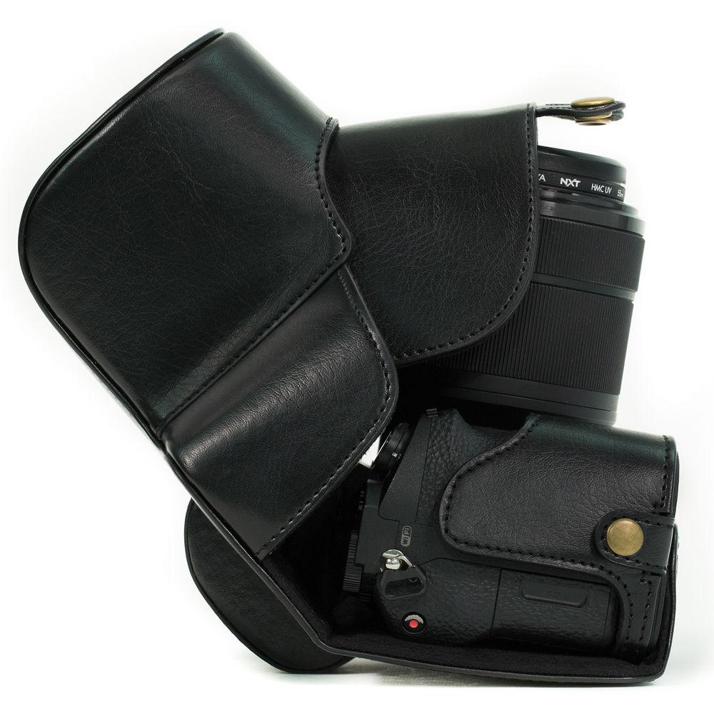 MegaGear Ever Ready PU Leather Case & Strap for a7S II, a7R II, a7 II with 28-70mm